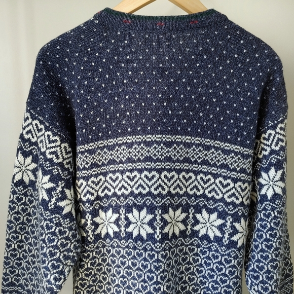 Vintage Northern Reflections Knit Cardigan Sweater Nordic Fair Isle Size Medium - Picture 5 of 10